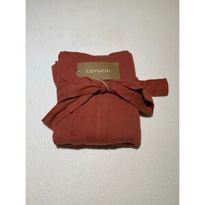 Coyuchi Organic Solstice Short Robe Rosehip Size Large NWT